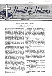 Title Page of Herald of Holiness - January 19, 1955