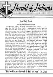 Title Page of Herald of Holiness - August 5, 1953