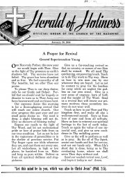 Title Page of Herald of Holiness - January 20, 1954 