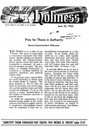 Title Page of Herald of Holiness - June 25, 1952