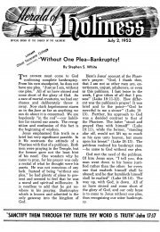 Title Page of Herald of Holiness - July 2, 1952