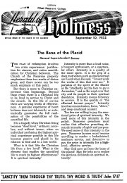 Title Page of Herald of Holiness - September 10, 1952