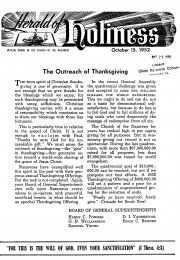 Title Page of Herald of Holiness - October 15, 1952