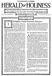 Title Page of Herald of Holiness - May 15, 1918