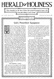 Title Page of Herald of Holiness - March 19, 1919