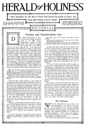 Title Page of Herald of Holiness - November 5, 1919