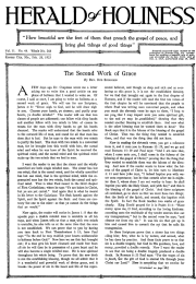 Front page of Herald of Holiness - February 28, 1923