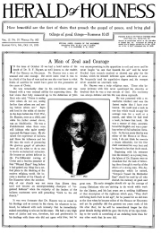 Front page of Herald of Holiness - October 24, 1923