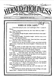 Front page of Herald of Holiness - June 15, 1927