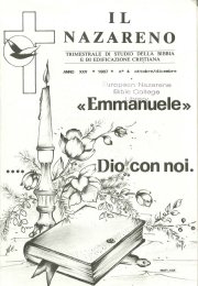 IL NAZARENO - Ottobre-Dicembre 1987