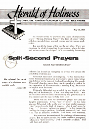 Herald of Holiness - May 15, 1957