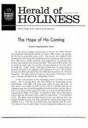 Herald of Holiness - November 2, 1960