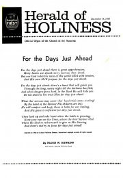 Herald of Holiness - December 14, 1960