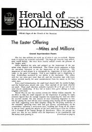 Herald of Holiness - February 22, 1961