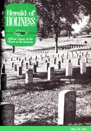 Herald of Holiness - May 29, 1963