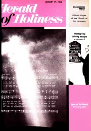 Herald of Holiness - January 29, 1964