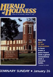 Herald of Holiness - January 15, 1986