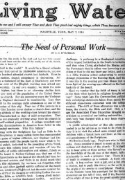 Living Water, May 7, 1914