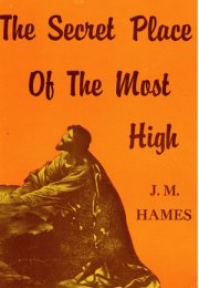 The Secret Place of the Most High