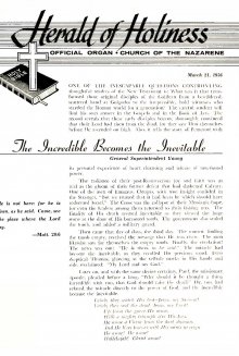 Title Page of Herald of Holiness - March 21, 1956