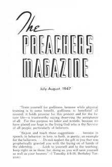 Title Page of Preacher's Magazine
