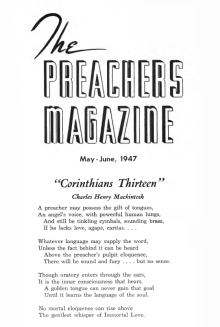 Title Page of Preacher's Magazine