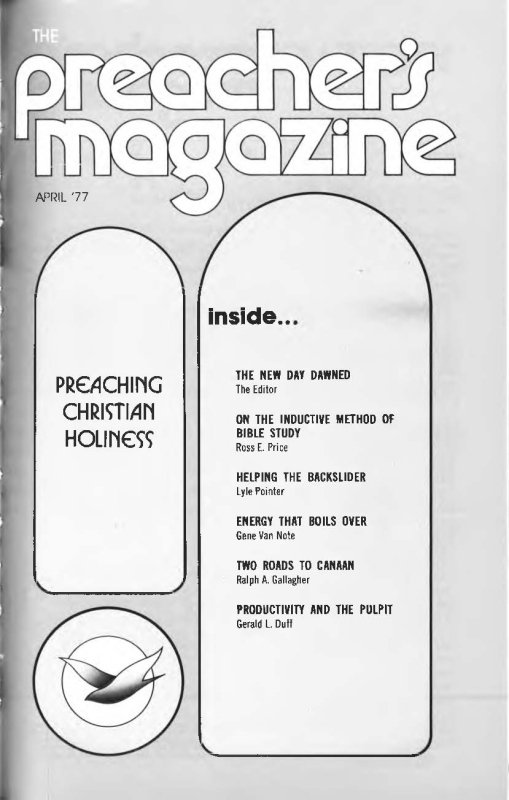 Title Page of Preacher's Magazine