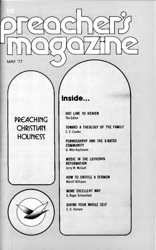 Title Page of Preacher's Magazine