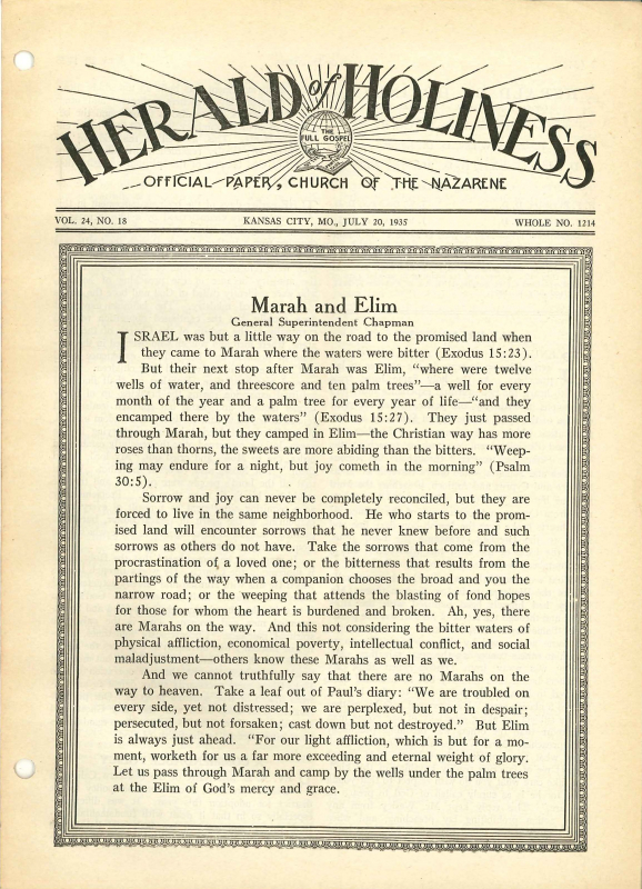 HERALD OF HOLINESS - July 20, 1935