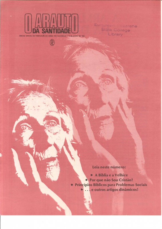 O ARAUTO DA SANTIDADE - 15 DE JULHO DE 1984