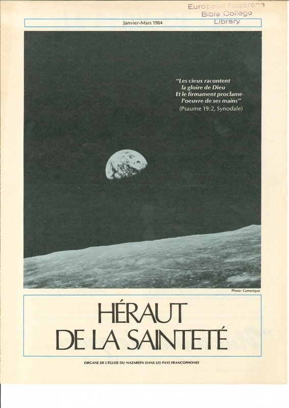 HÉRAUT DE LA SAINTETÉ - Janvier-Mars de 1984