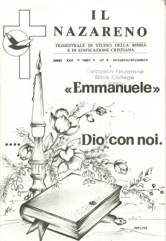 IL NAZARENO - Ottobre-Dicembre 1987