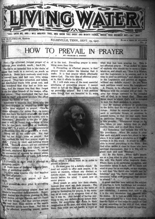 Living Water, September 19, 1907
