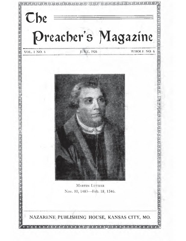 Preacher's Magazine, Volume 1 Number 6, June 1926