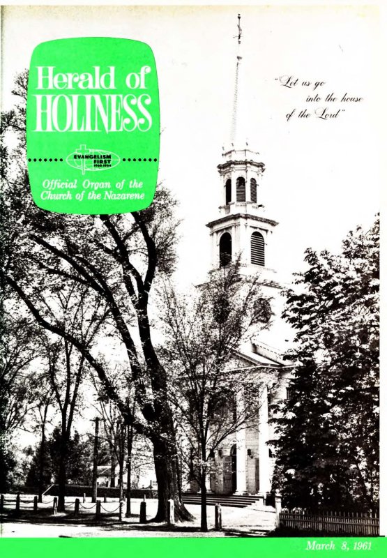 Herald of Holiness - March 8, 1961