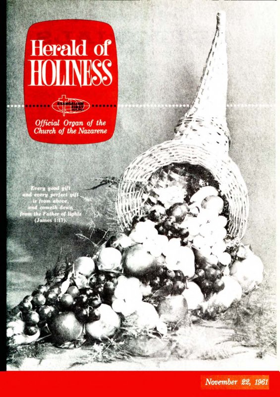 Herald of Holiness - November 22, 1961