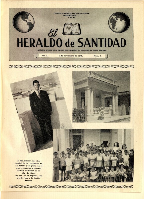 El Heraldo de Santidad, 1 de Noviembre de 1946 - Vol. 1 N° 3